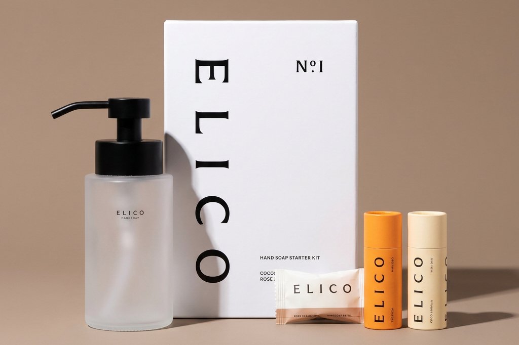 N°1 Startkit-ask med frostad dispenser och refills